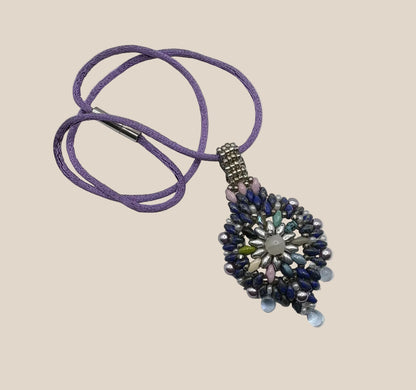 Boho blau - Halskette