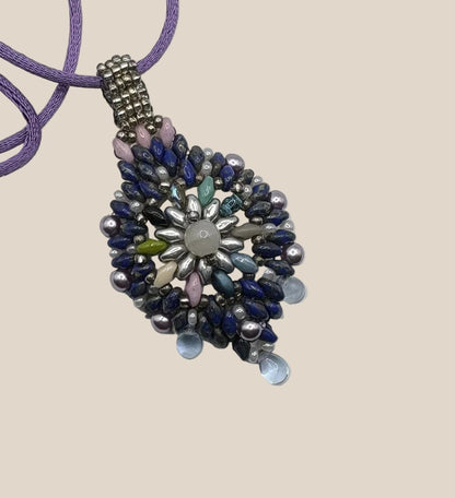 Boho blau - Halskette